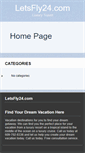 Mobile Screenshot of letsfly24.com