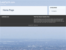 Tablet Screenshot of letsfly24.com